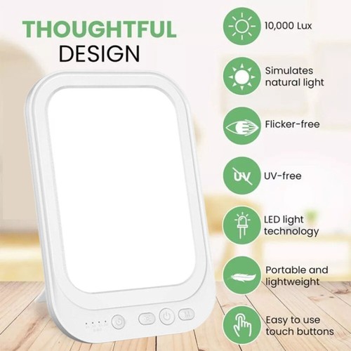 10000 lux free sad therapy - lux, uv-free